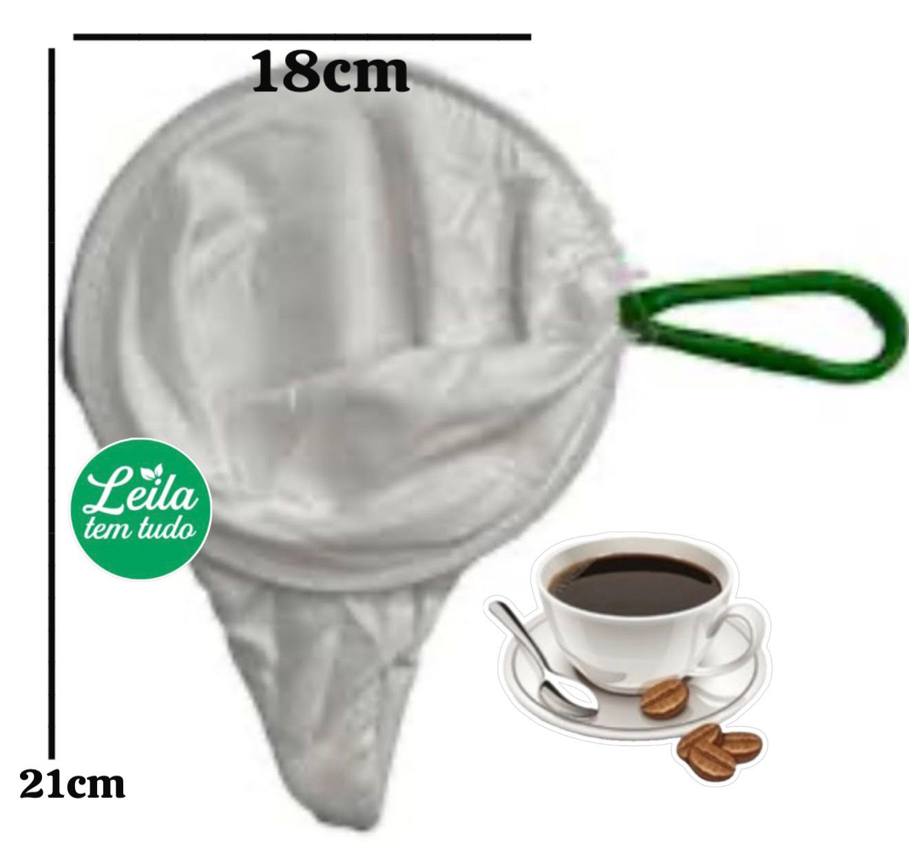 ✔️Coador filtro de pano de café.
