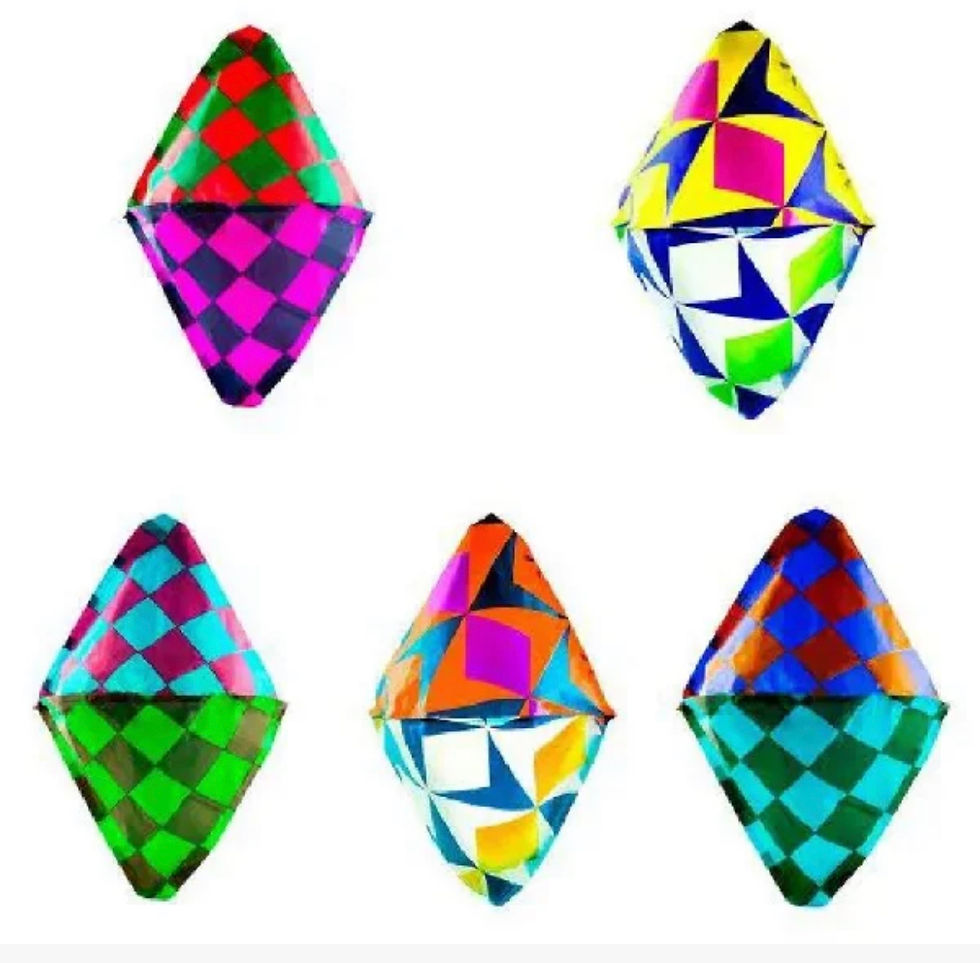 BALÃO DECORATIVO DE PAPEL FESTA JUNINA - COM 5 UNIDADES 