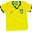 Miniatura: Camisa do Brasil Feminina - Amarela. 