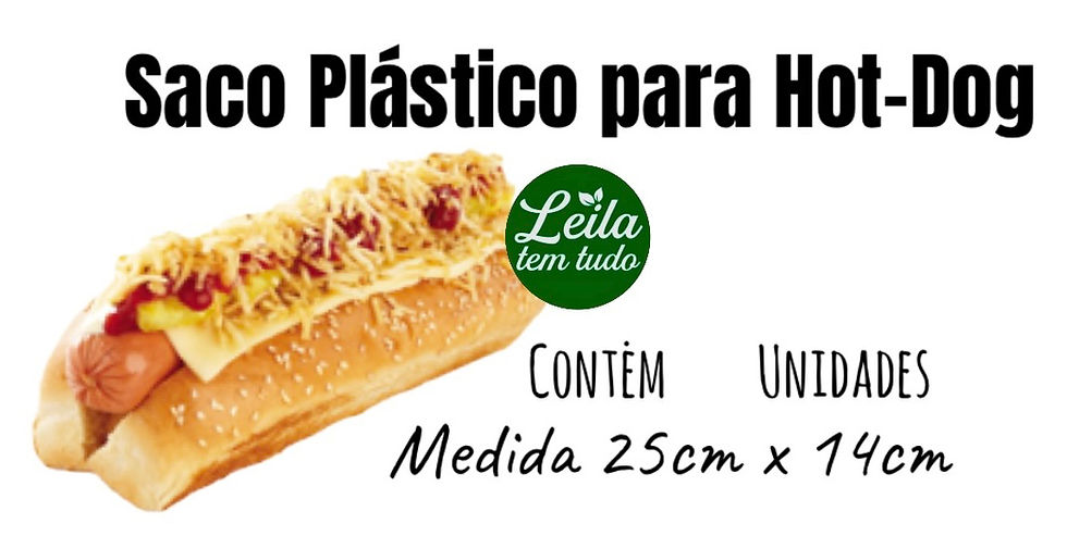 Miniatura: Kromasa Plastic Hot-Dog Bags 25x14cm - 500Units.
