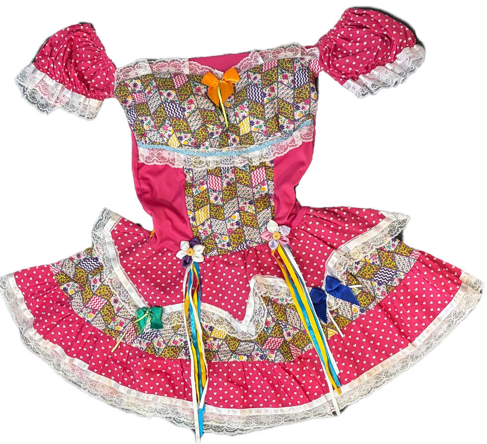 ✔️ Vestido para festa Junina tamanho pequeno 8/10 UK adulto.