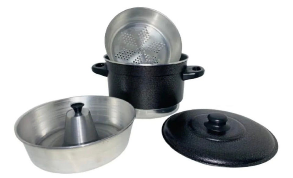 1 Panela Multi Uso 3x1 Forma De Pudim Cozivapor Legumes. 