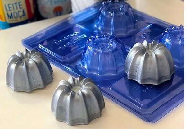 1 Forma de Acetato com Silicone Bolinho Nórdico (80) PORTO FORMAS.