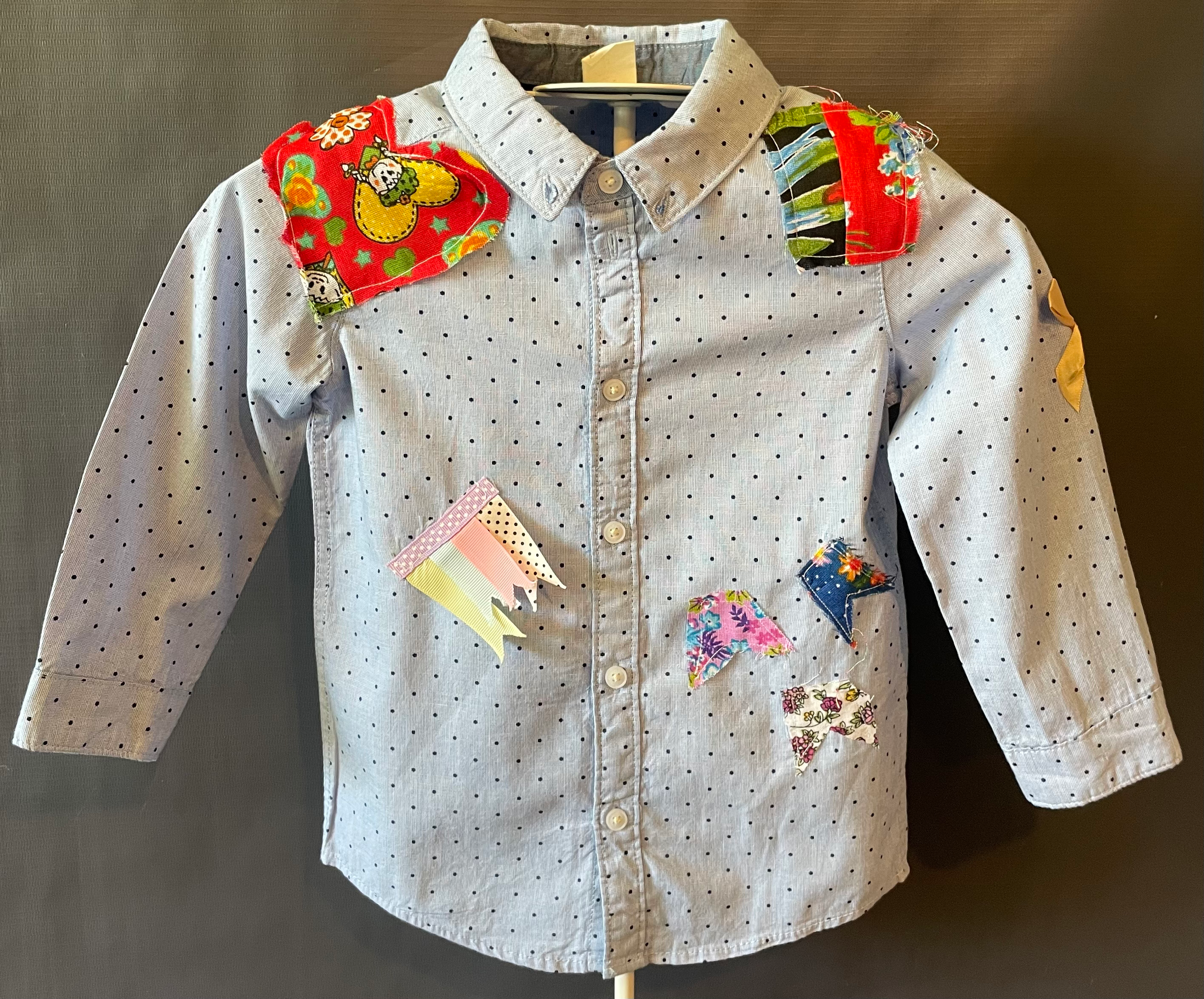 1 Camisa tamanho 2 aninhos.