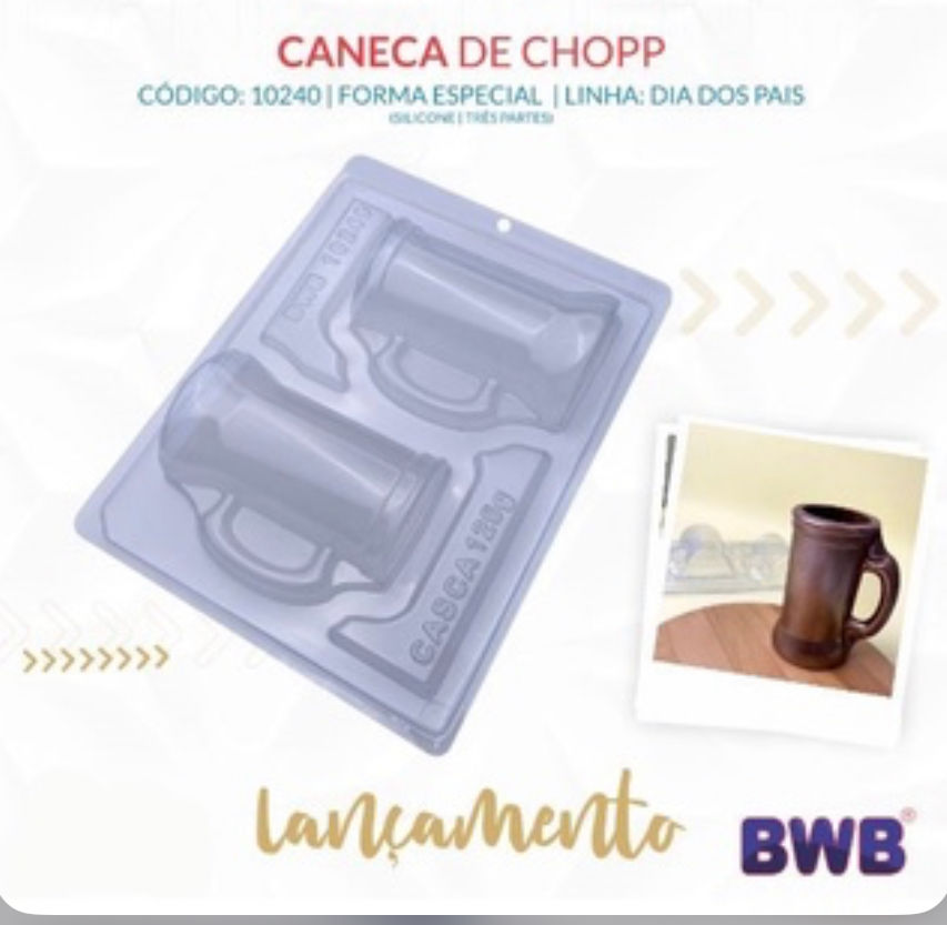Forma de Acetato com Silicone Caneca de Chopp (10240) - BWB