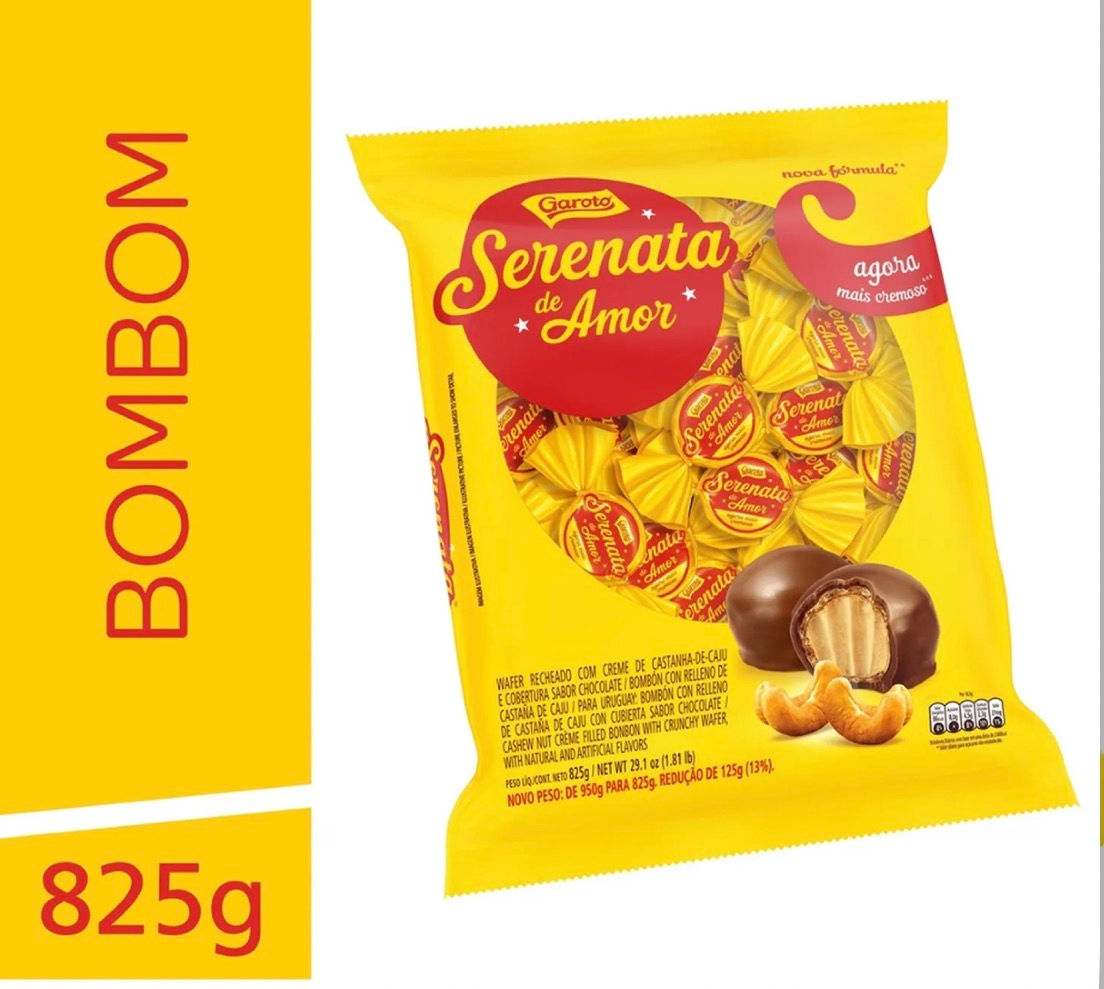 Bombom Garoto Serenata de Amor 825g.