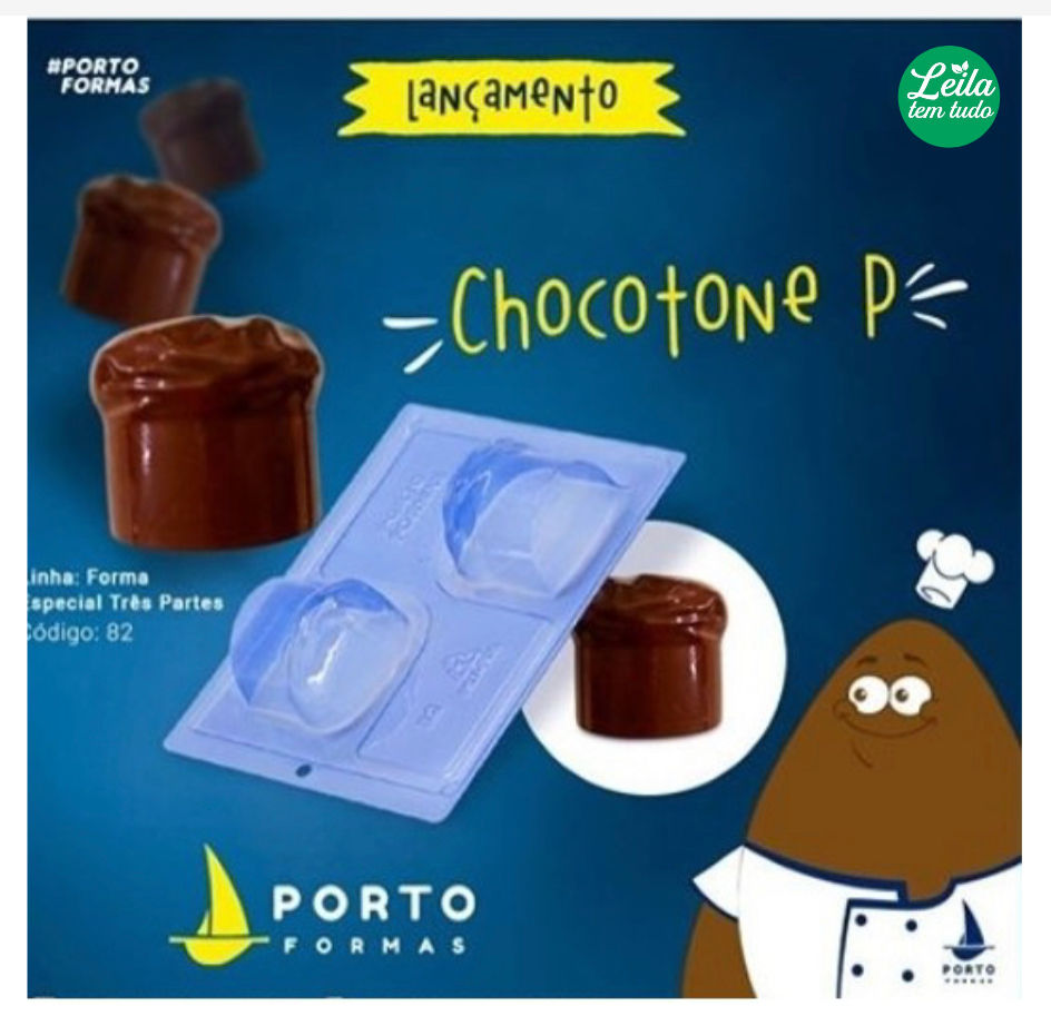 Forma de Acetato com Silicone Chocotone P (82) un PORTO FORMAS.