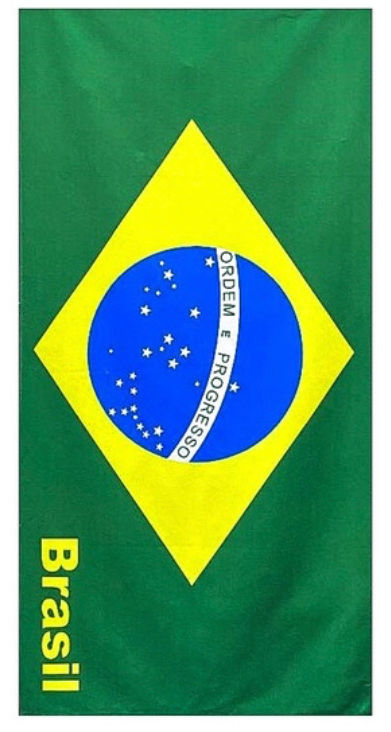1 Toalha de rosto do Brasil.