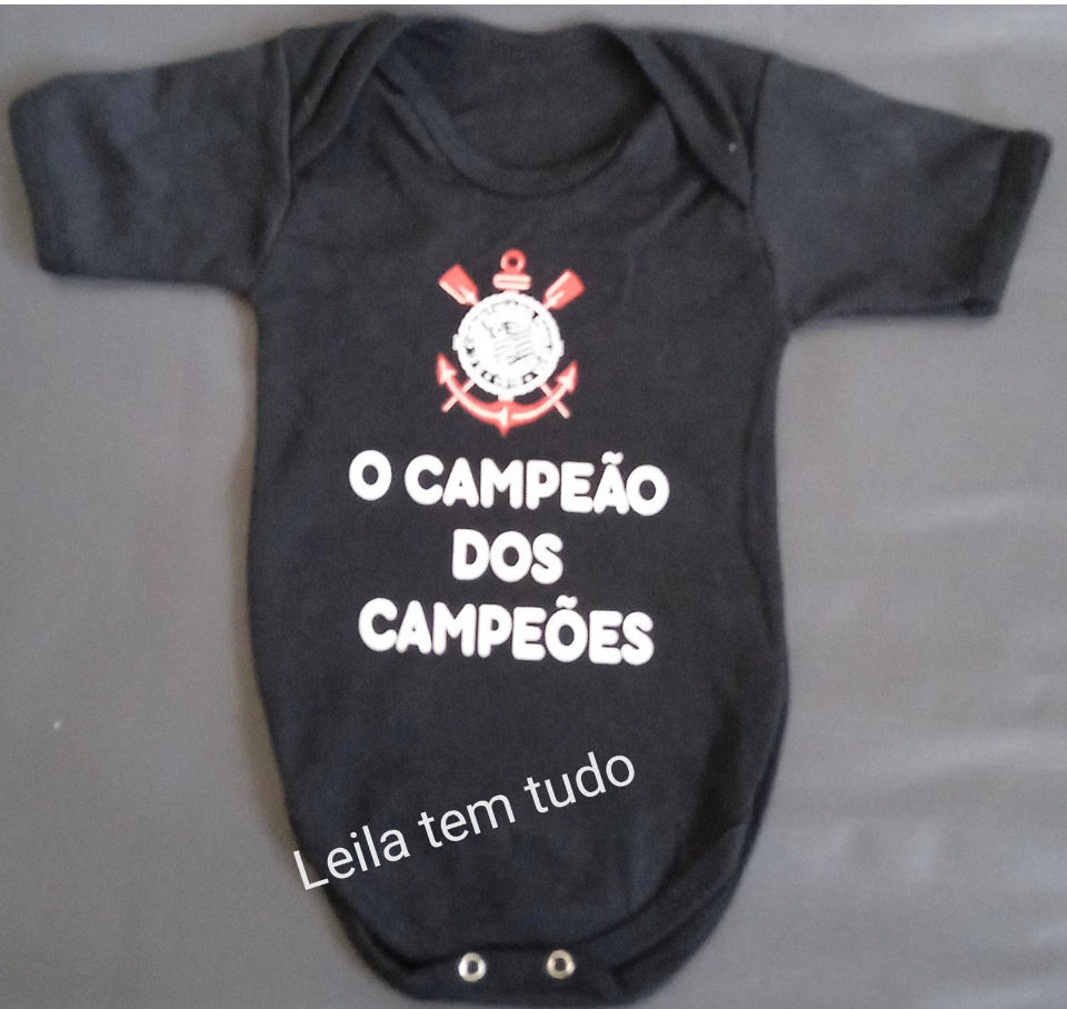 1 Body para bebe do Corinthians para menino ou menina.