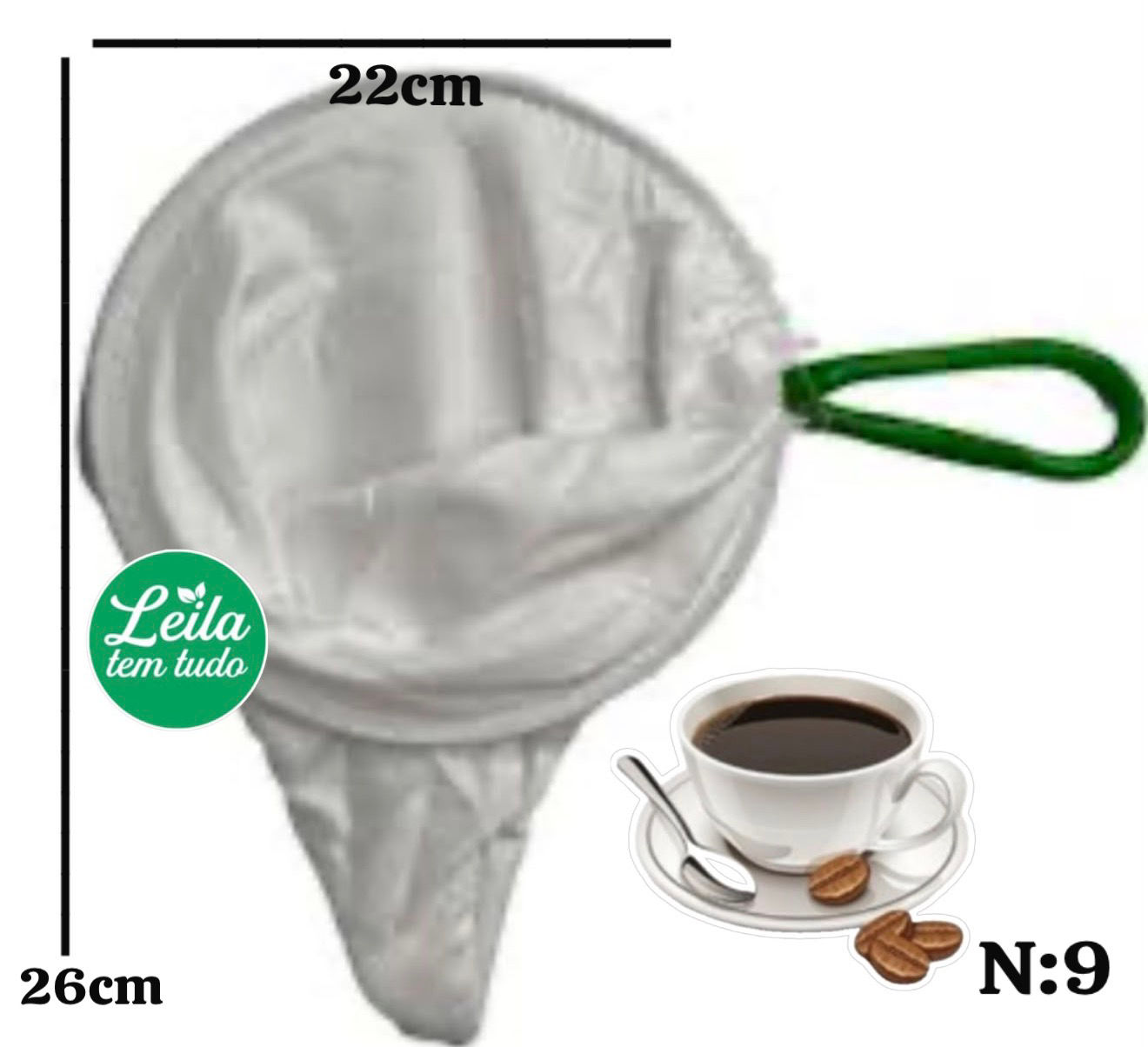 ✔️Coador filtro de pano de café.