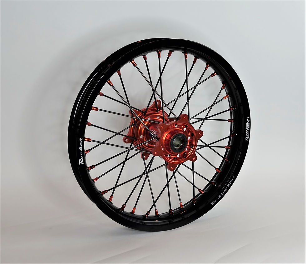 Thumbnail: KTM / Husqvarna / GasGas Wheel Worx Wheel Set - Orange Hub and Nipples