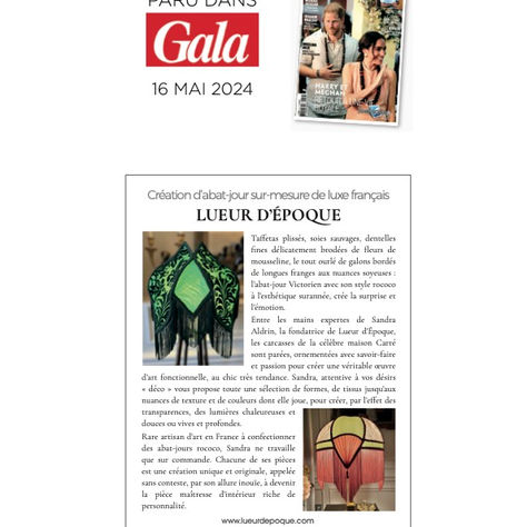 Lueur d'Epoque dans le carnet d'adresses de GALA