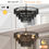 Thumbnail: Rustic 4-Tier Black Hemp Rope Chandelier