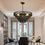 Thumbnail: Rustic 5-Tier Black Hemp Rope Chandelier Boho Farmhouse Ceiling