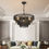 Thumbnail: Rustic 4-Tier Black Hemp Rope Chandelier