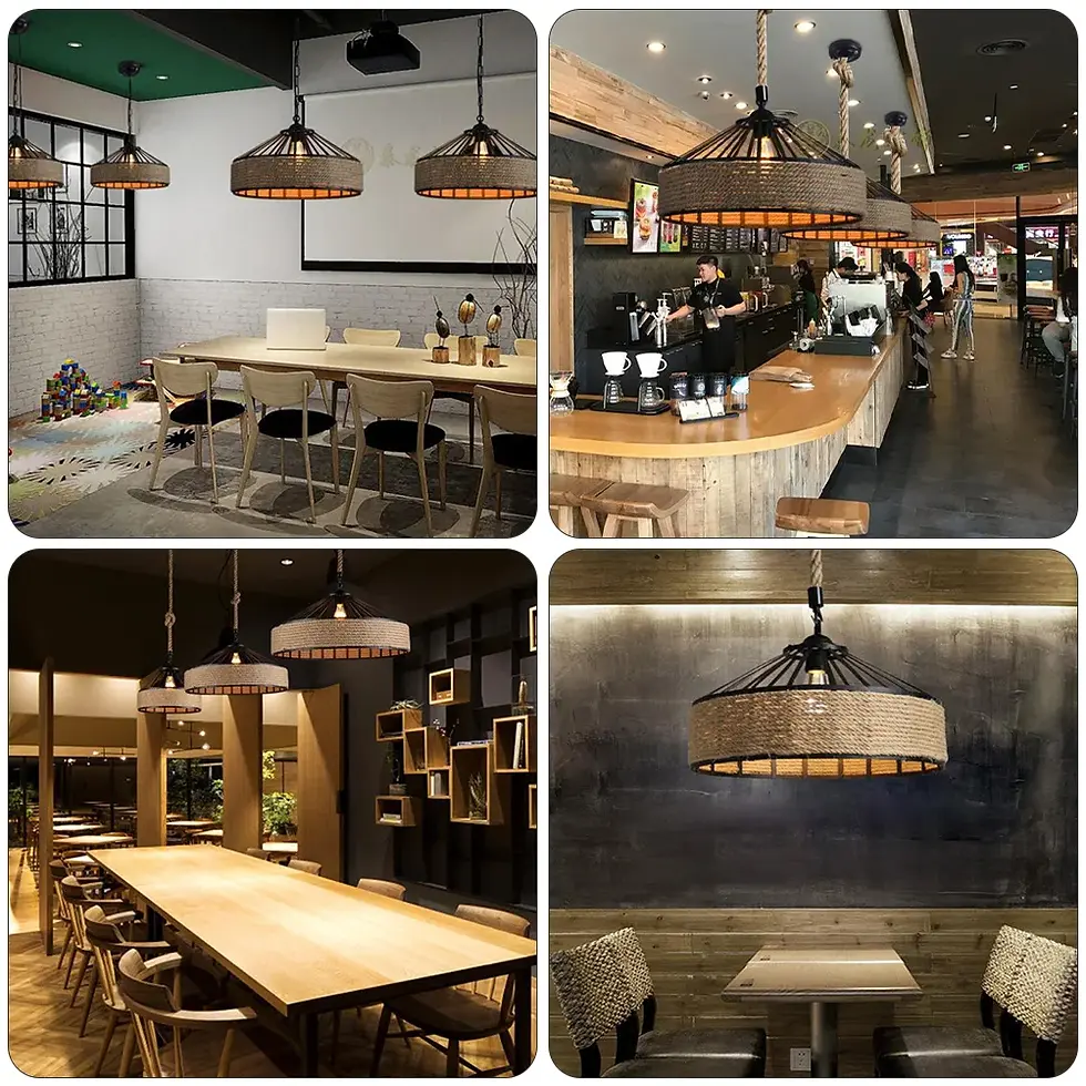 Miniatyrbilde: Hemp lysarmatur - Dekorativ og eksklusiv