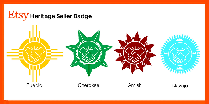 Graphic design badges for Etsy