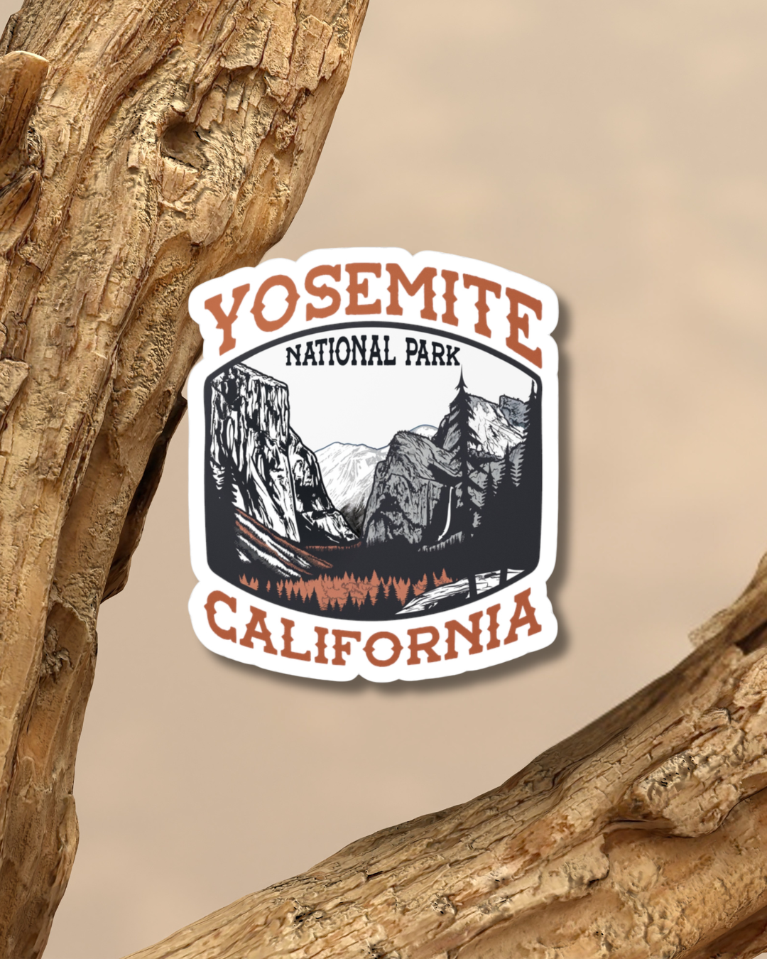 Yosemite National Park Vinyl Sticker | Waterproof National Park Decal