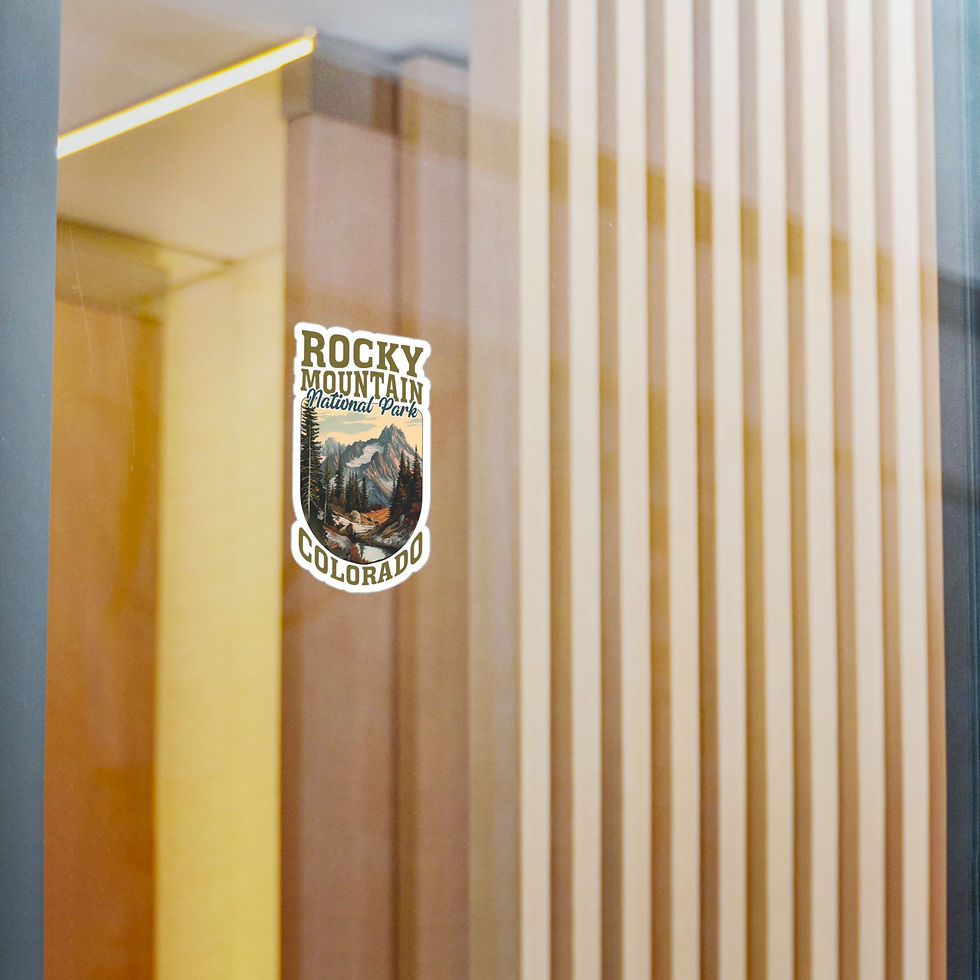 Thumbnail: Rocky Mountain National Park Vinyl Sticker – Colorado Mountain Adventure Decal