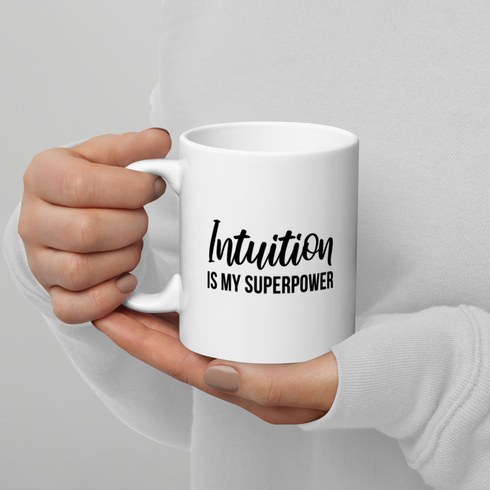 White glossy mug - Intuition