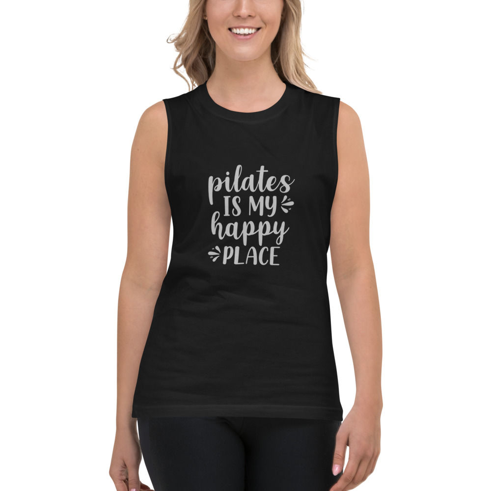 Unisex Muscle Shirt - Happy place