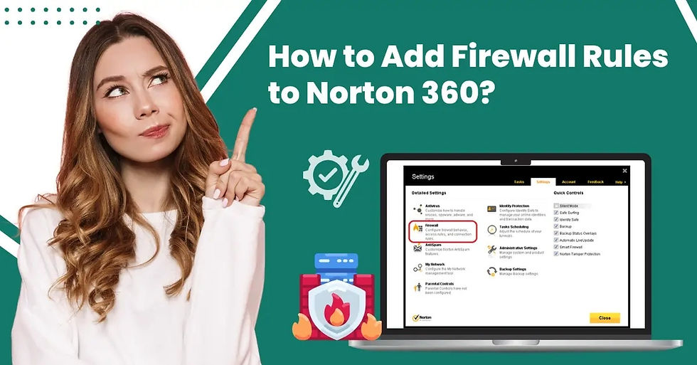 Norton 360 add rule to firewall