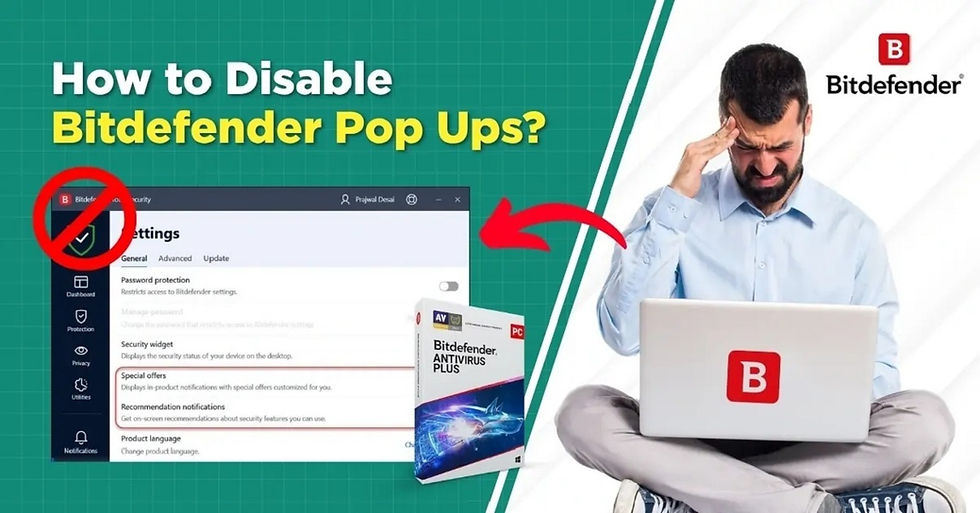 Disable Bitdefender Pop Ups