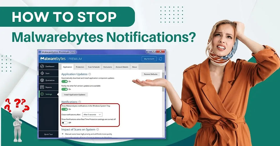 stop malwarebytes notifications