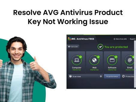 Resolve AVG Antivirus Product Key Not Working Issue