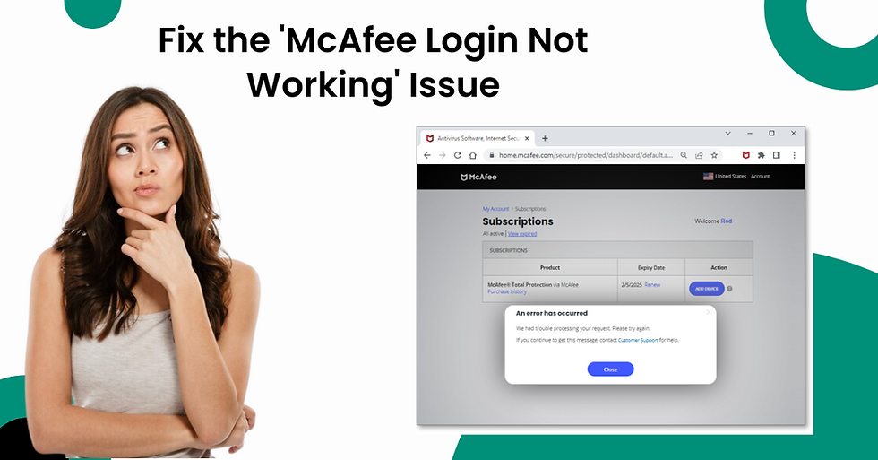 mcafee-login-not-working