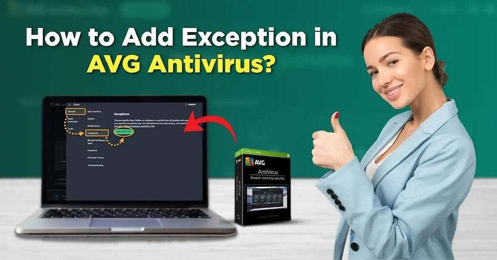 Add Exception in AVG Antivirus