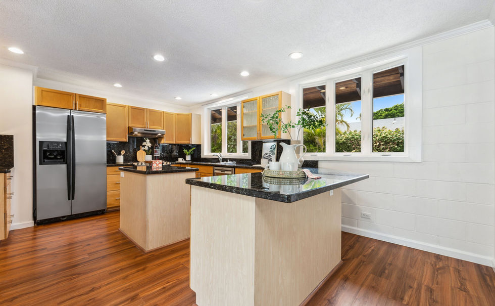 Vibrant greenery and calming ocean tones in a coastal haven.