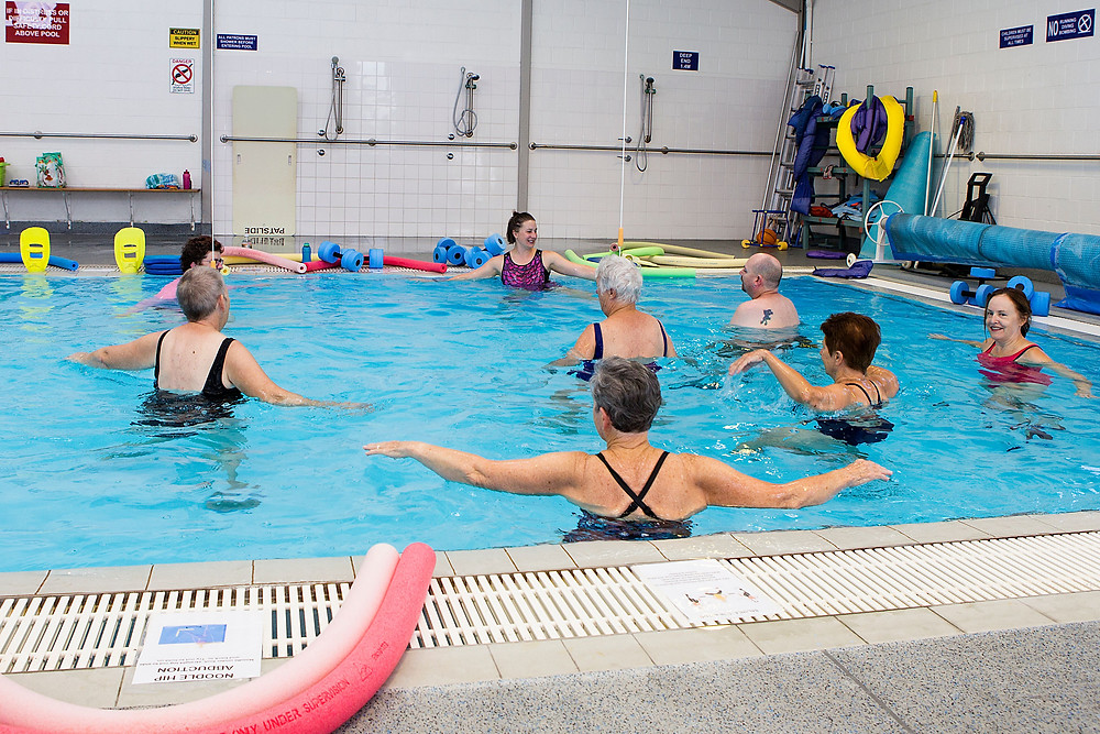 Hydrotherapy class at Newcastle Aquatic.