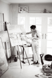 Lauren Esplin's art studio