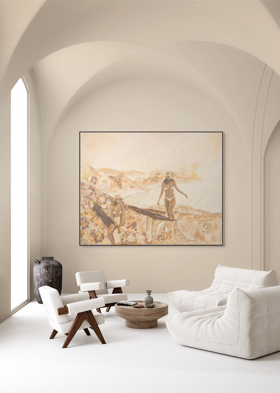 Thumbnail: Sea, Sand & Shore (framed)