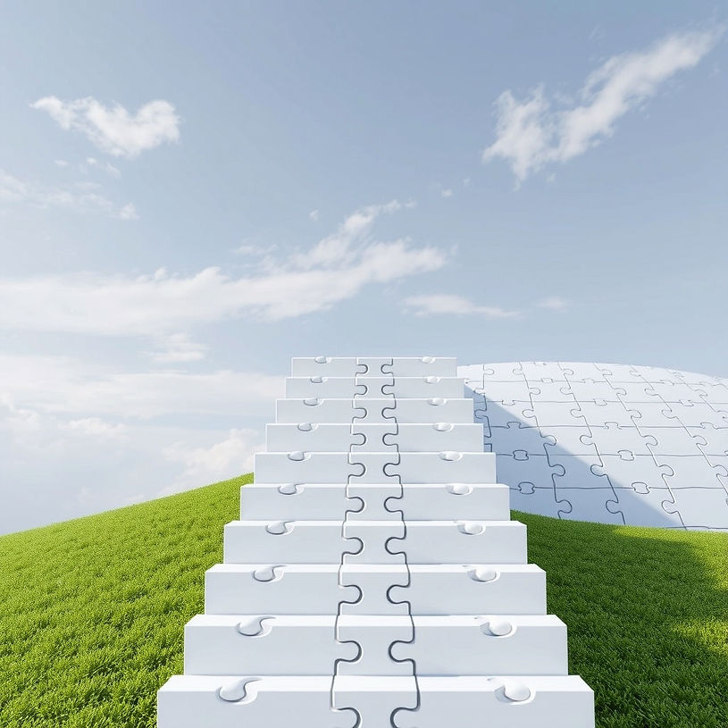 stairway of puzzle pieces leading to success.jpg