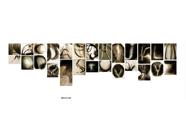 Typography with Hair