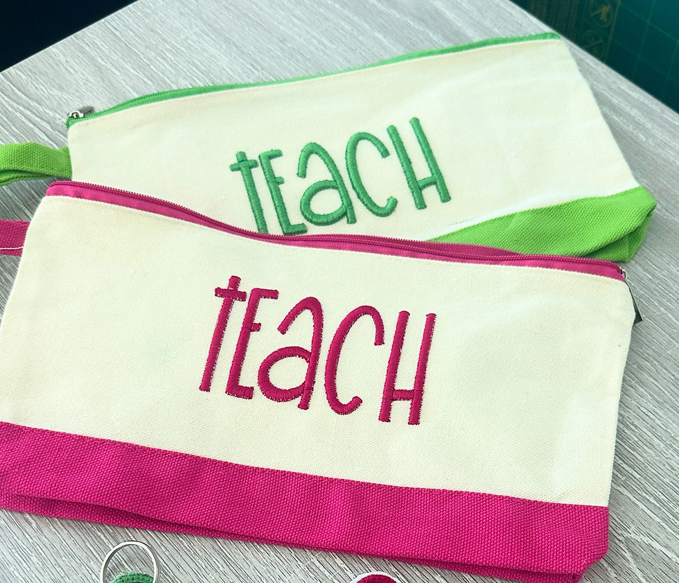 Teacher gift zipper pouch