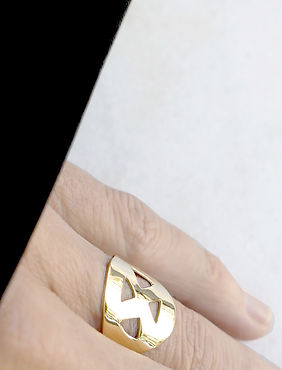 Collection Larco Bague Mochica Or recycle 18k Joaillerie Motche