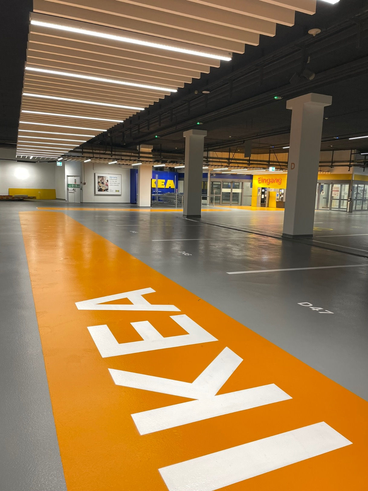 Akustik Tiefgarage Eingang Shopping center