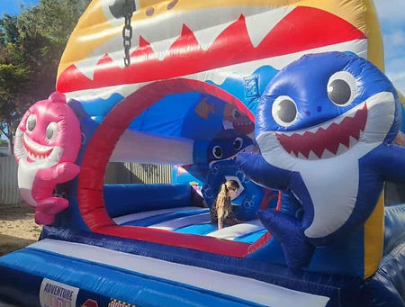 Baby Shark bouncy castle hire Perth