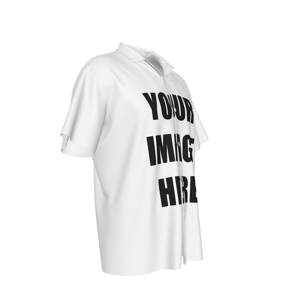 Thumbnail: Customizable All-Over Print Men's Hawaiian Shirt With Button Closure