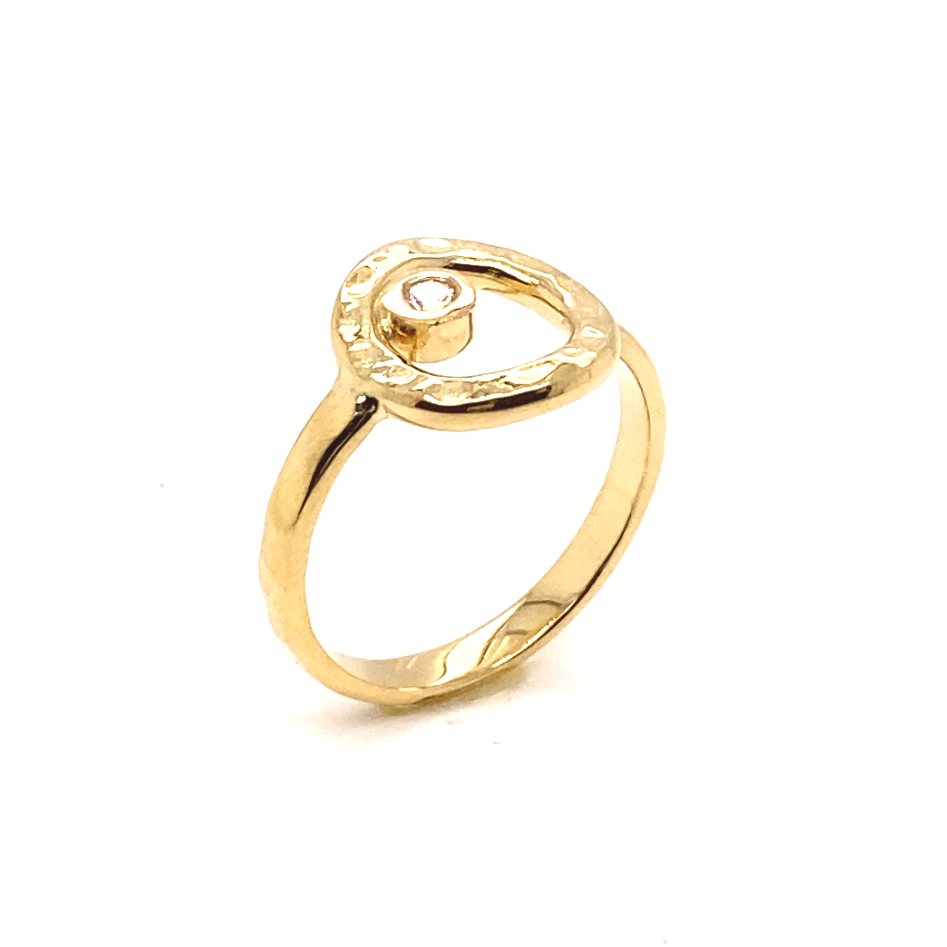 geel gouden ring