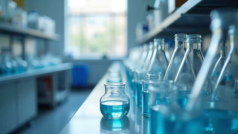 Eye-level view of a research lab exploring innovative cancer treatments