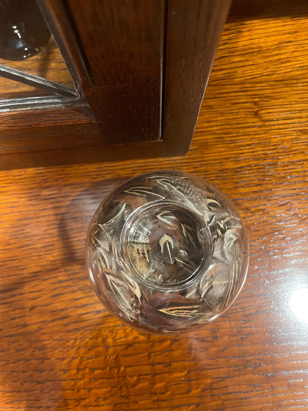 Thumbnail: Large Feather Filled Tea Lights