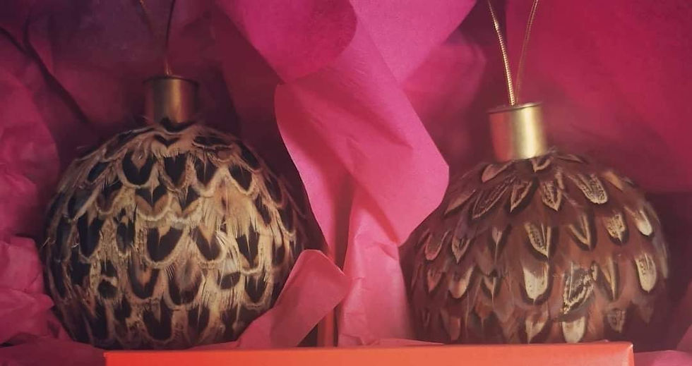 Thumbnail: Pheasant Feather Baubles