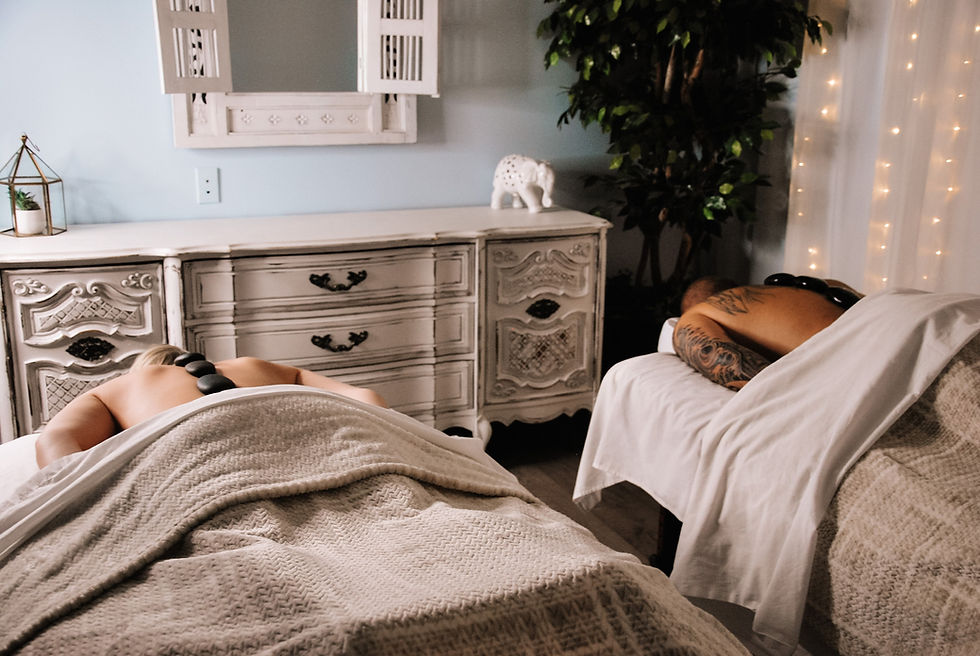 Side by side massage treatments for friends or couples at It’s All About You Massage in Kamloops BC