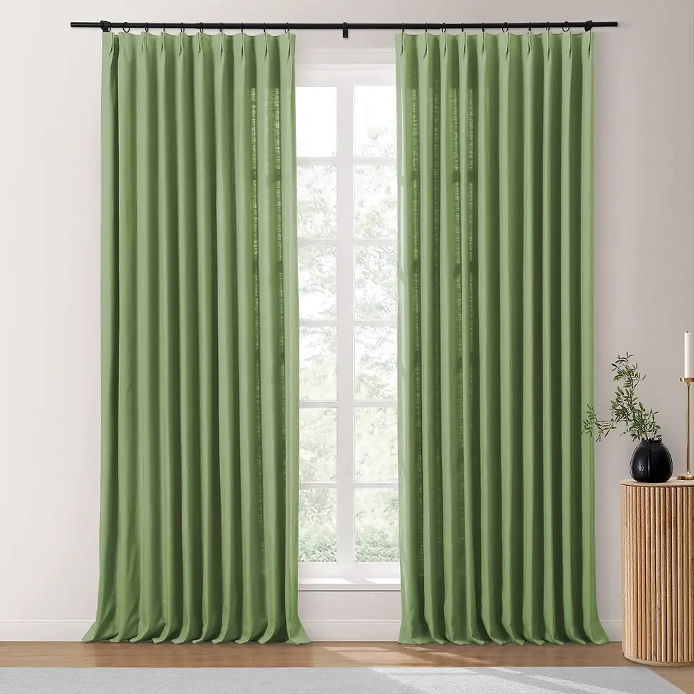 Miniature : Isabella Heavyweight Cotton Drapery Pleated|TWOPAGES Curtains