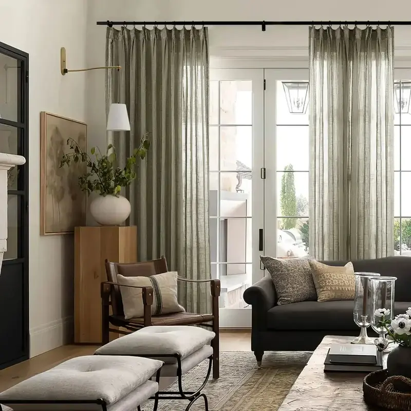 Miniature : Flynn Airy Lightweight Sheer Curtain Pleated|TWOPAGES Curtains