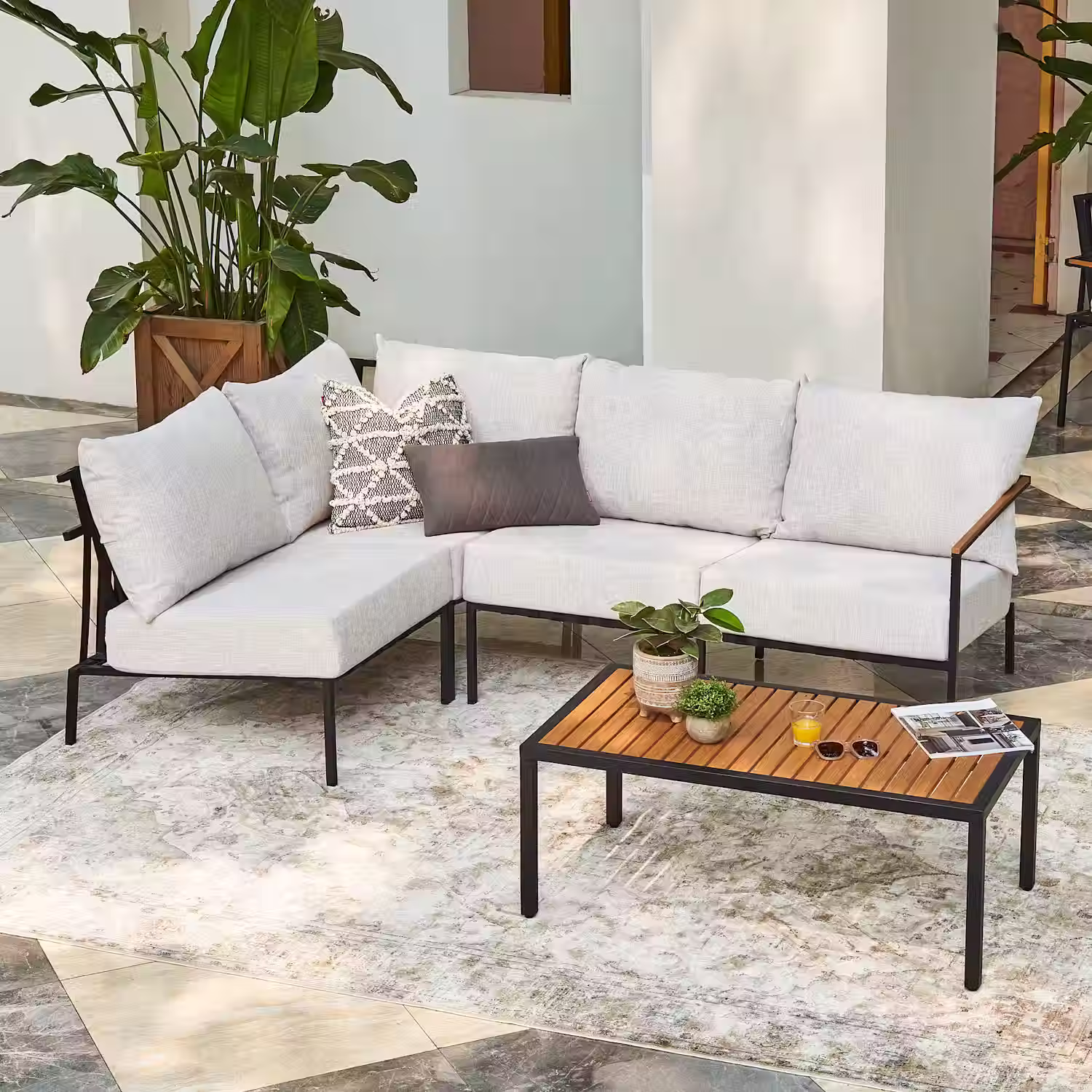 Sorrento Outdoor Sectional Sofa |CASTLERY